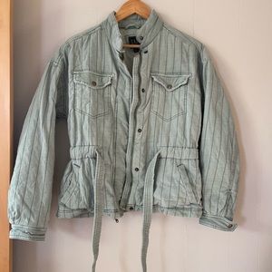 Gap Sea Foam Green Utility Jacket - Size XS